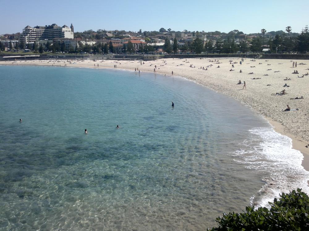 Coogee beach - 23. září 15.00 - asi 32°C