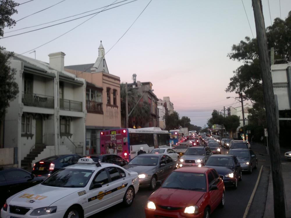 Každodenní odpolední špička na Cleveland street